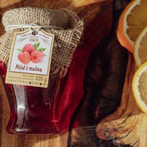 miód z maliną 220g